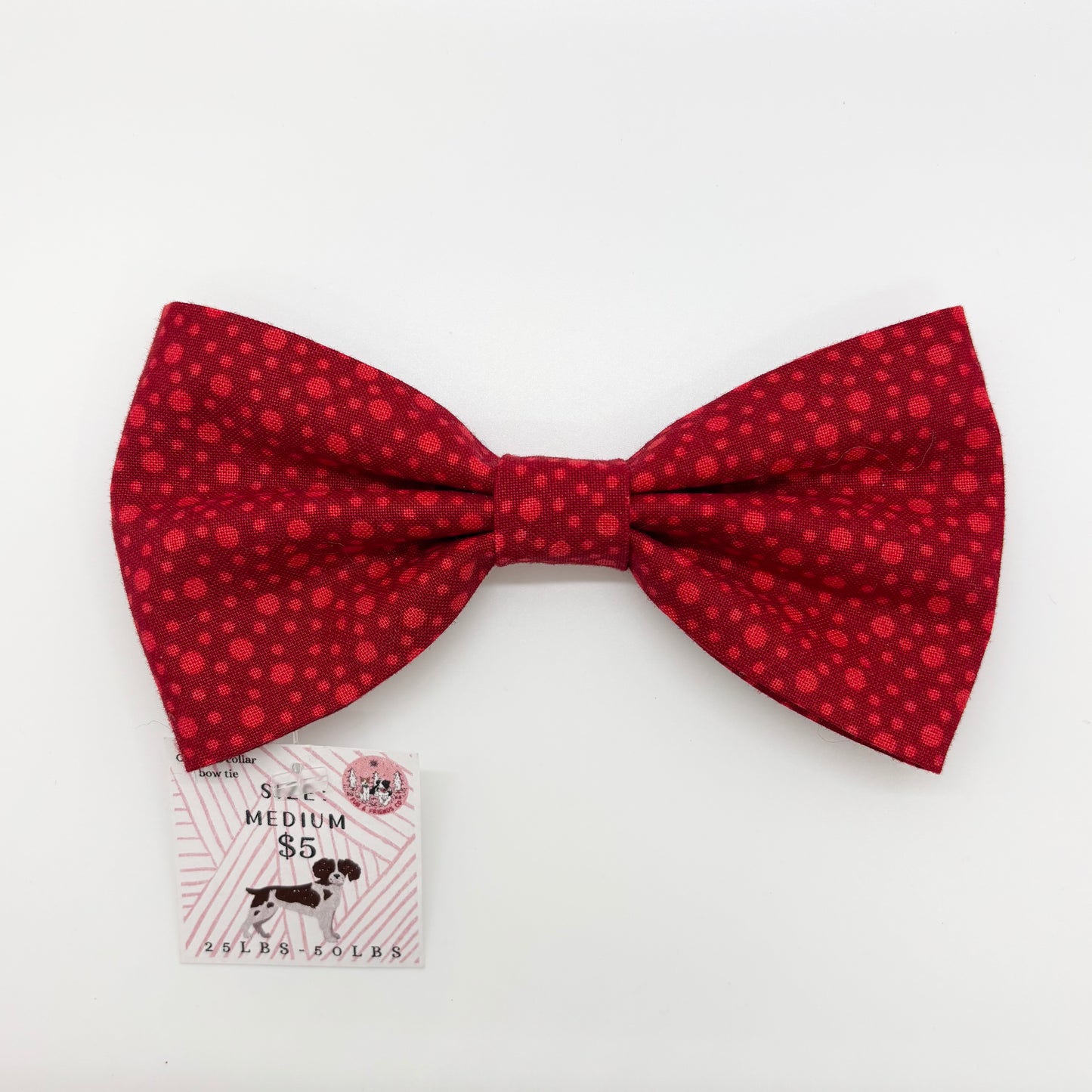 Red Dots Bow Tie - Medium