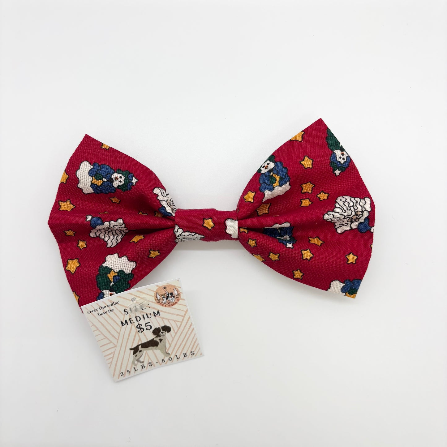 Red Holiday Santa’s Bow Tie - Medium