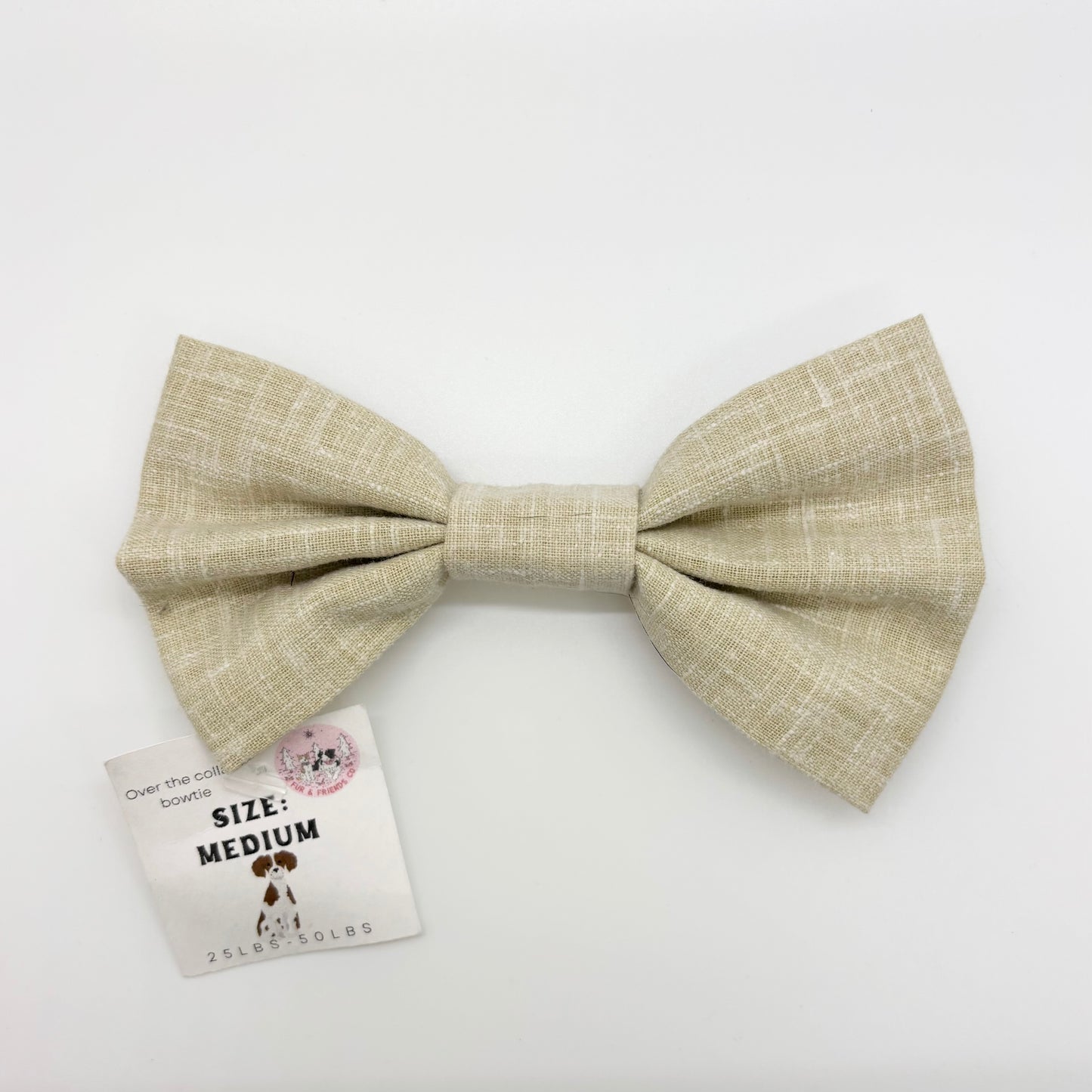 Classy Tan Bow Tie - Medium