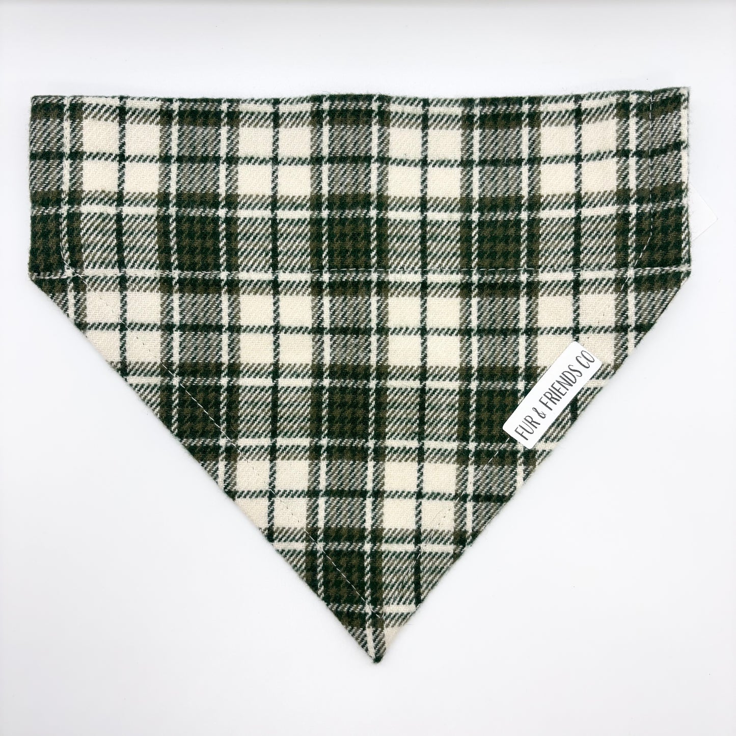Green Plaid - Medium Bandana