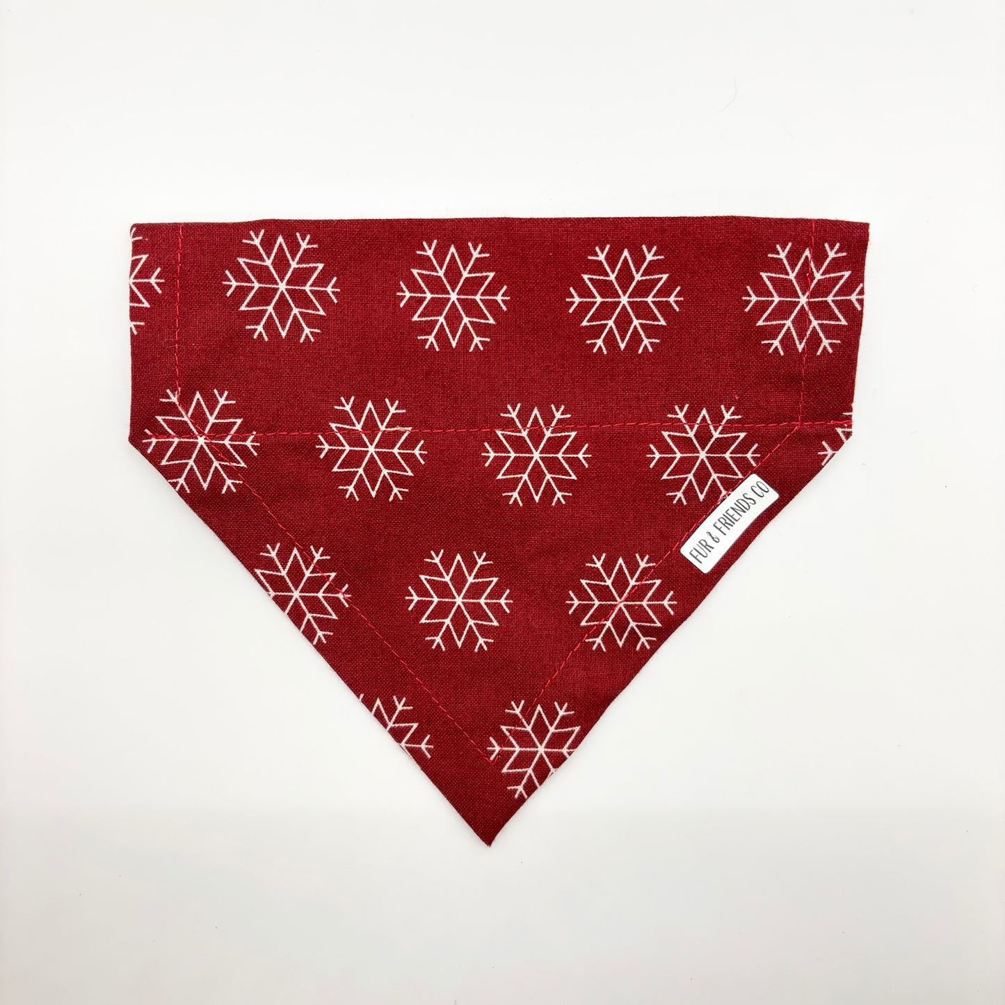Red Snowflake - Small Bandana