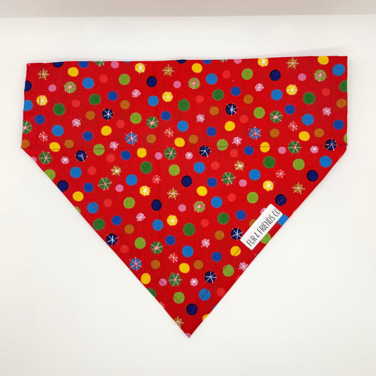 Red Polkadots - Large Bandana