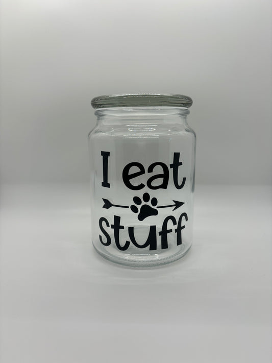I Eat Stuff Jar