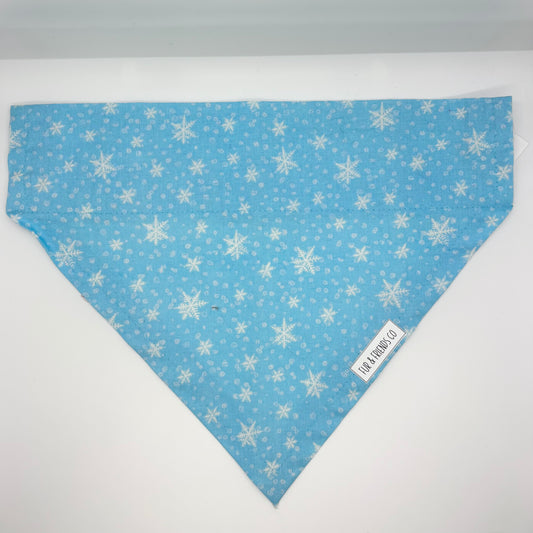 Light Blue Snowflakes - Extra Large Bandana