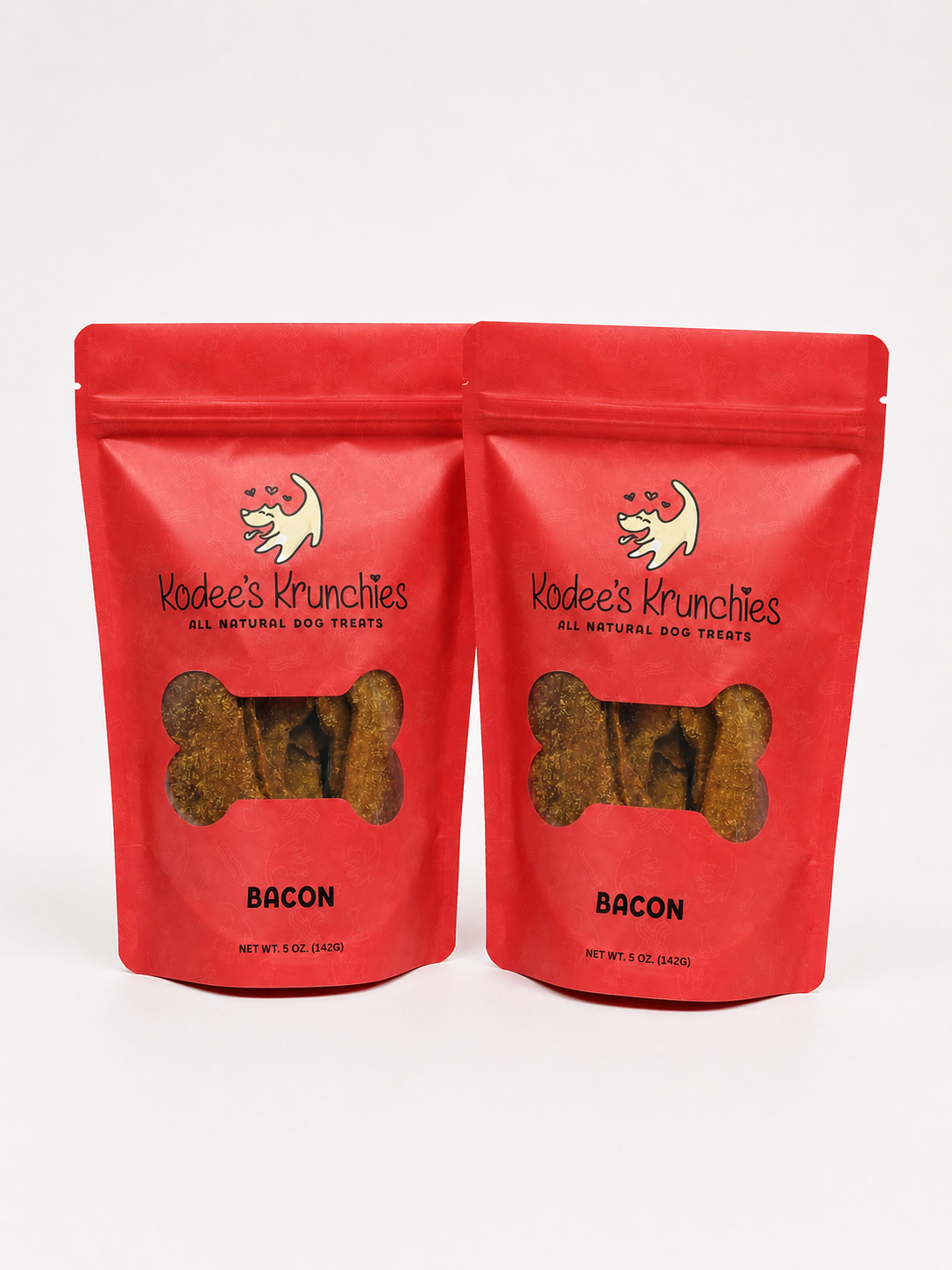 Bacon Dog Treats 2 Bags - 5oz
