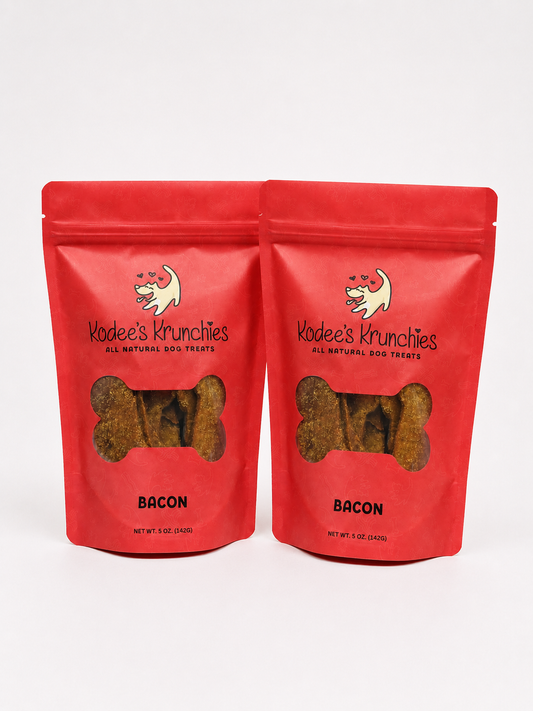 Bacon Dog Treats 2 Bags - 5oz