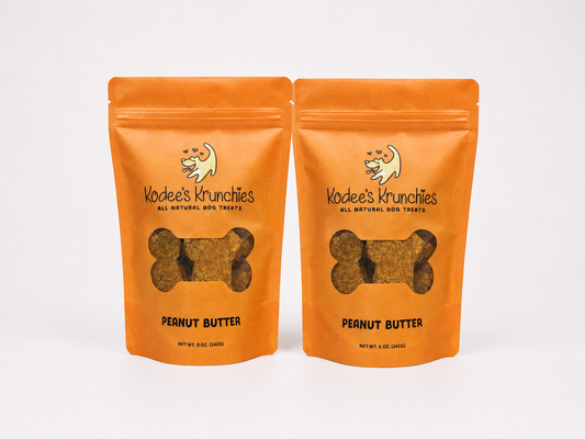 Peanut Butter Dog Treats 2 Bags - 5oz