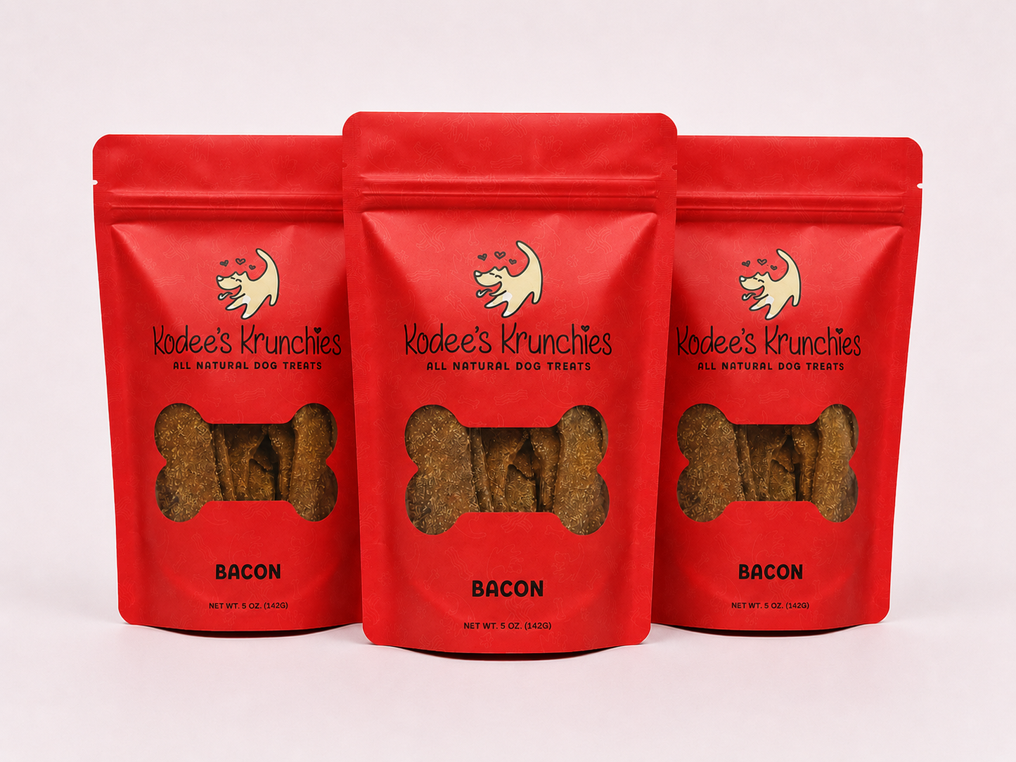Bacon Dog Treats 3 Bags - 5oz