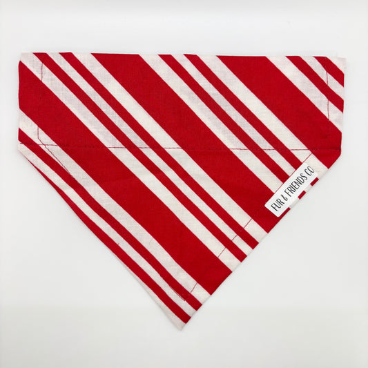 Candy Cane Striped - Medium Bandana