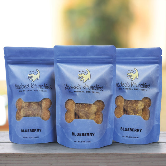 Blueberry Dog Treats 3 Bags - 5oz