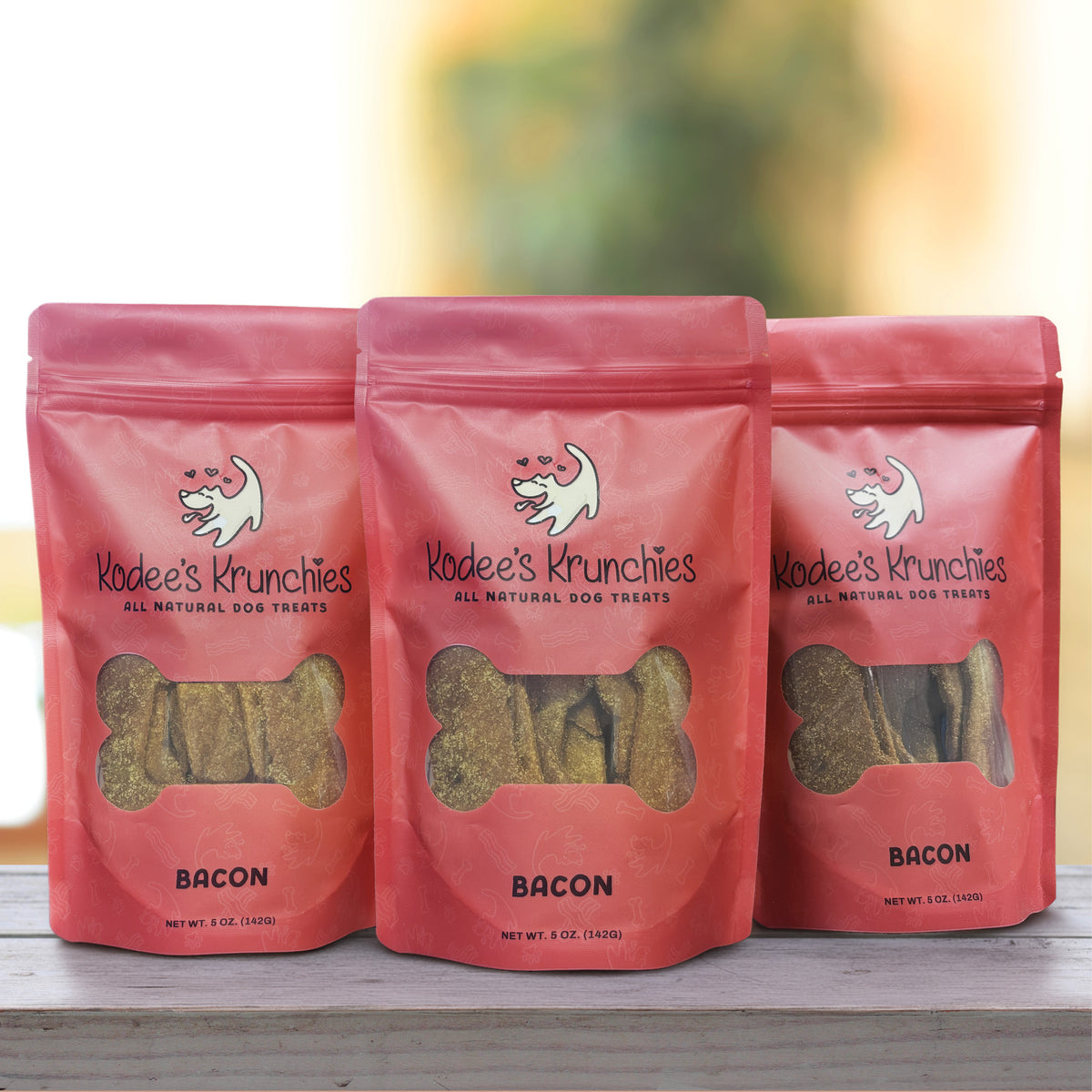 Bacon Dog Treats 3 Bags - 5oz