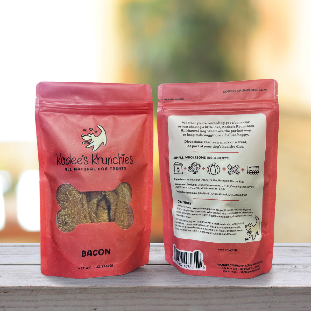Bacon Dog Treats 3 Bags - 5oz