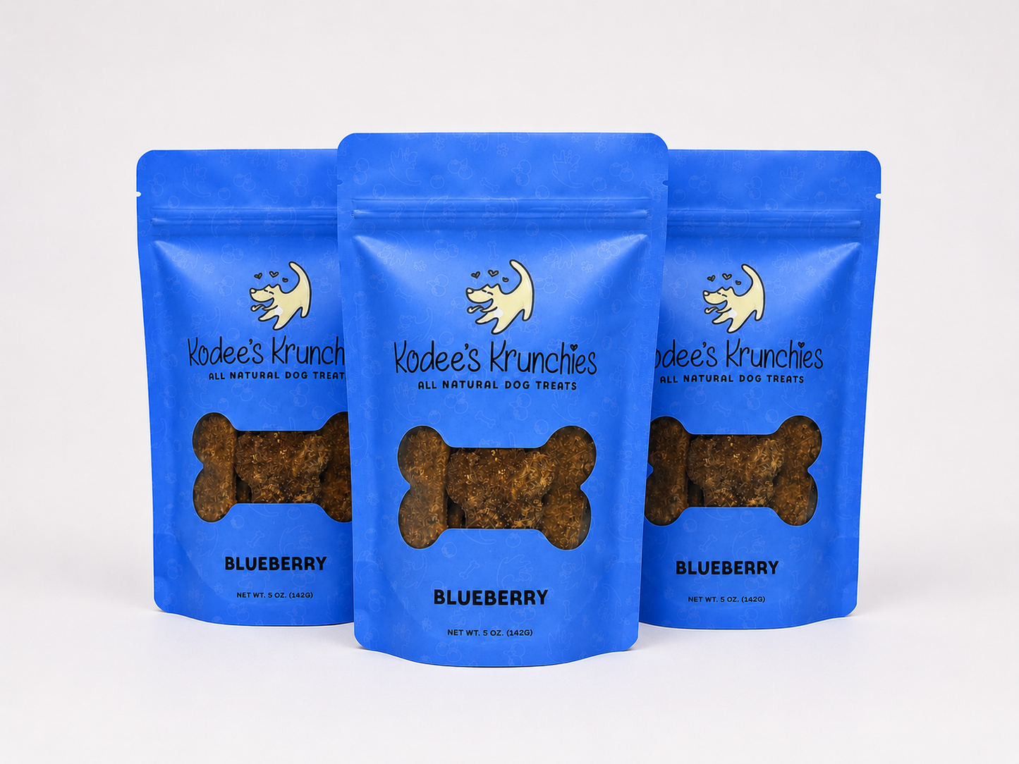 Blueberry Dog Treats 3 Bags - 5oz