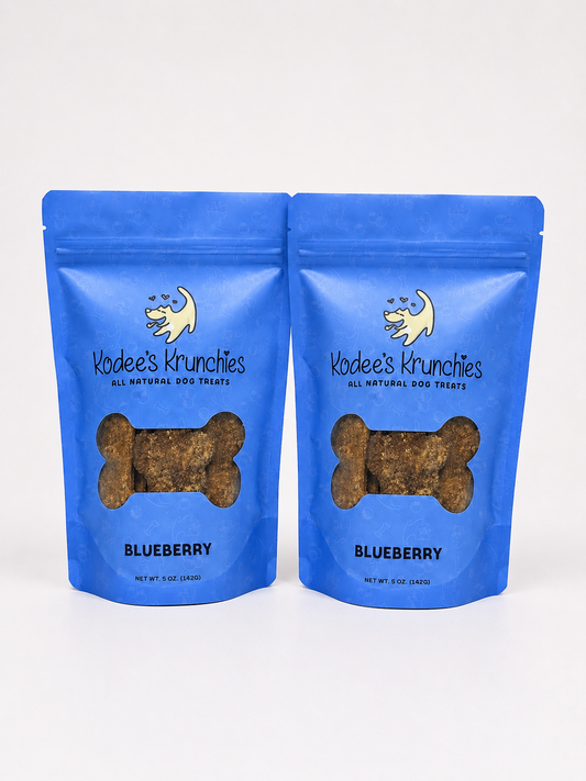 Blueberry Dog Treats 2 Bags - 5oz