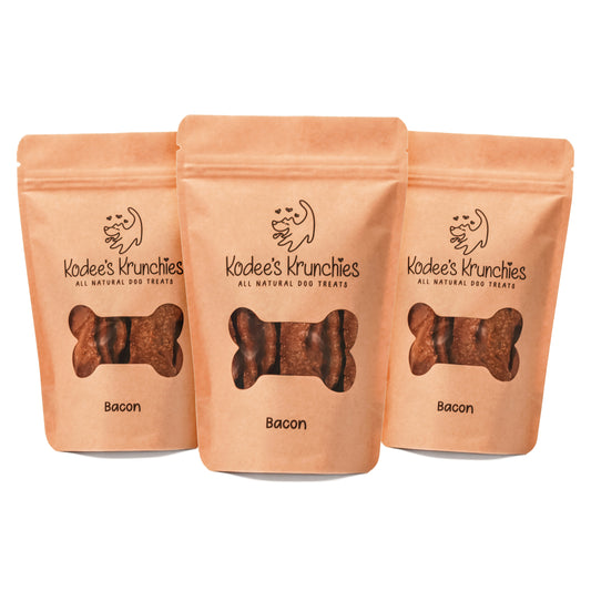 Bacon Dog Treats 3 Bags - 5oz