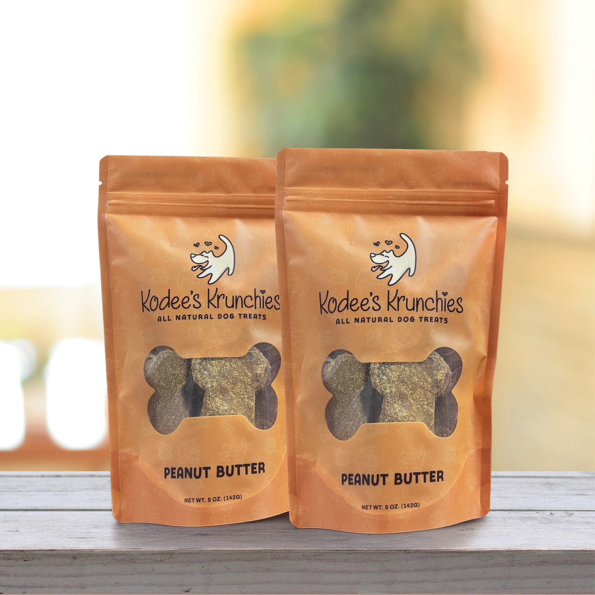 Peanut Butter Dog Treats 2 Bags - 5oz