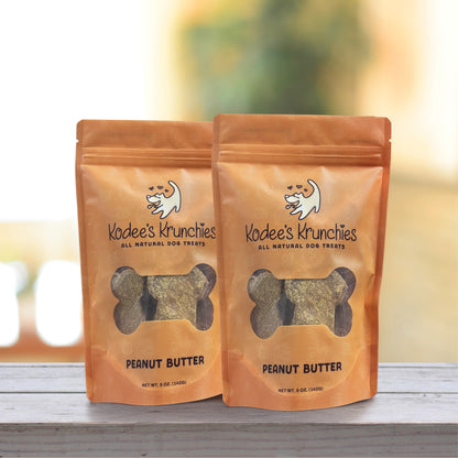 Peanut Butter Dog Treats 2 Bags - 5oz