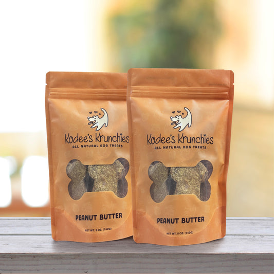 Peanut Butter Dog Treats 2 Bags - 5oz