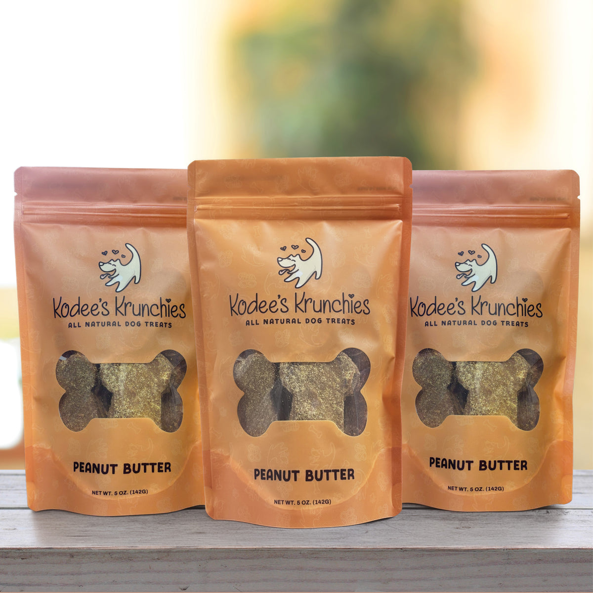 Peanut Butter Dog Treats 3 Bags - 5oz